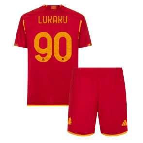 AS Roma Romelu Lukaku #90 Domaci Dres za Dječji 2023-24 Kratak Rukavima (+ kratke hlače)